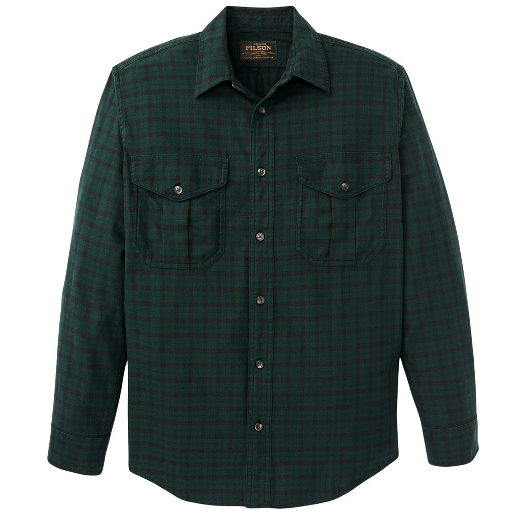Filson Alaskan Guide Shirt - Pine/Black Plaid