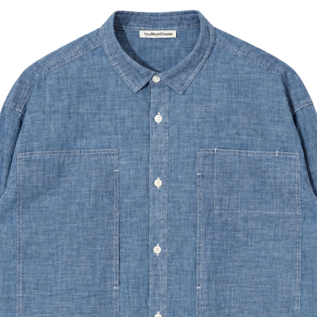 YMC Trapper Shirt - Indigo