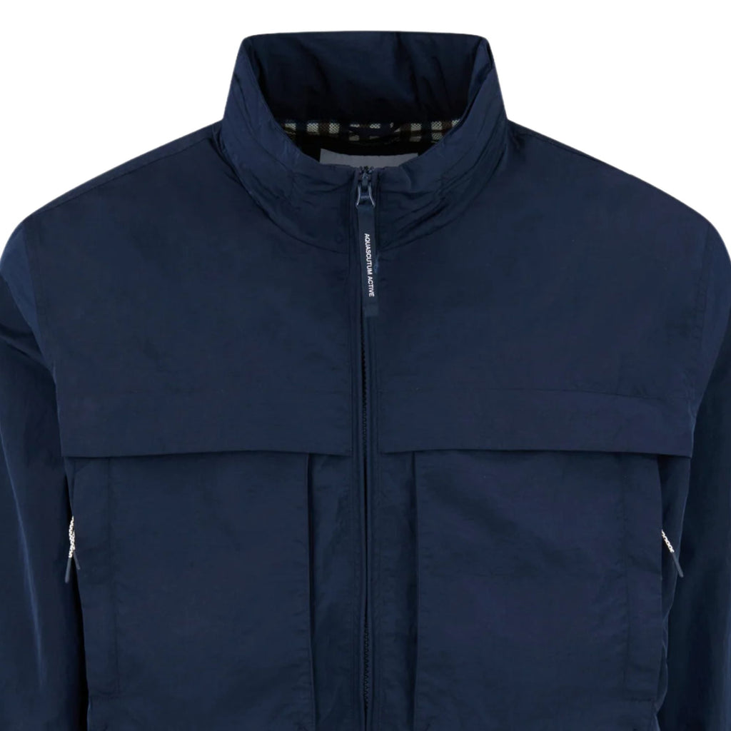 Aquascutum Lamina Mock Neck Jacket - Navy