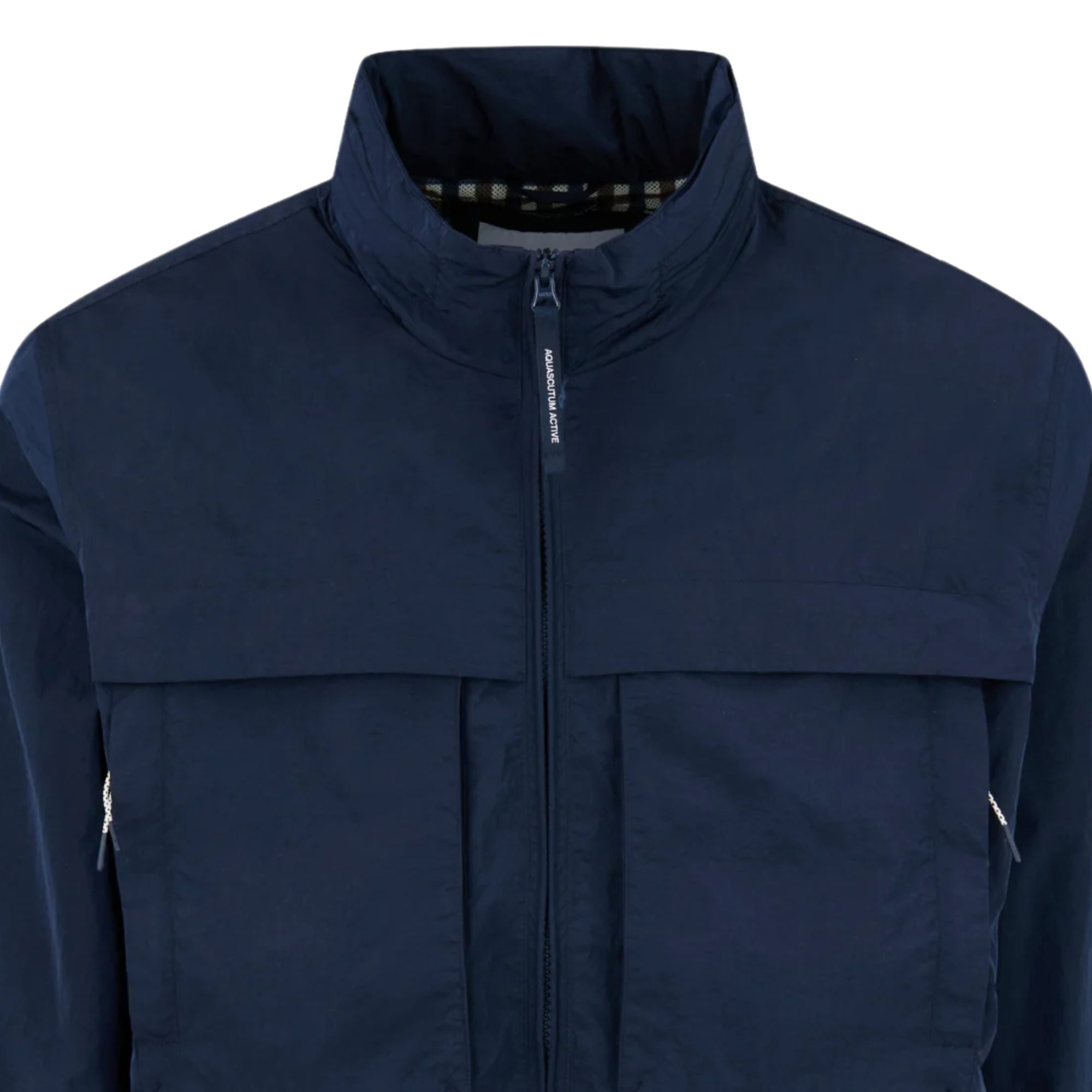 Lamina Mock Neck Jacket - Navy