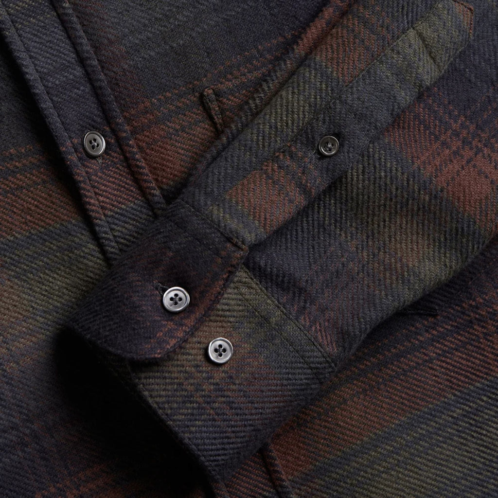 Portuguese Flannel Old Pine Flannel Shirt - Forest Ombre