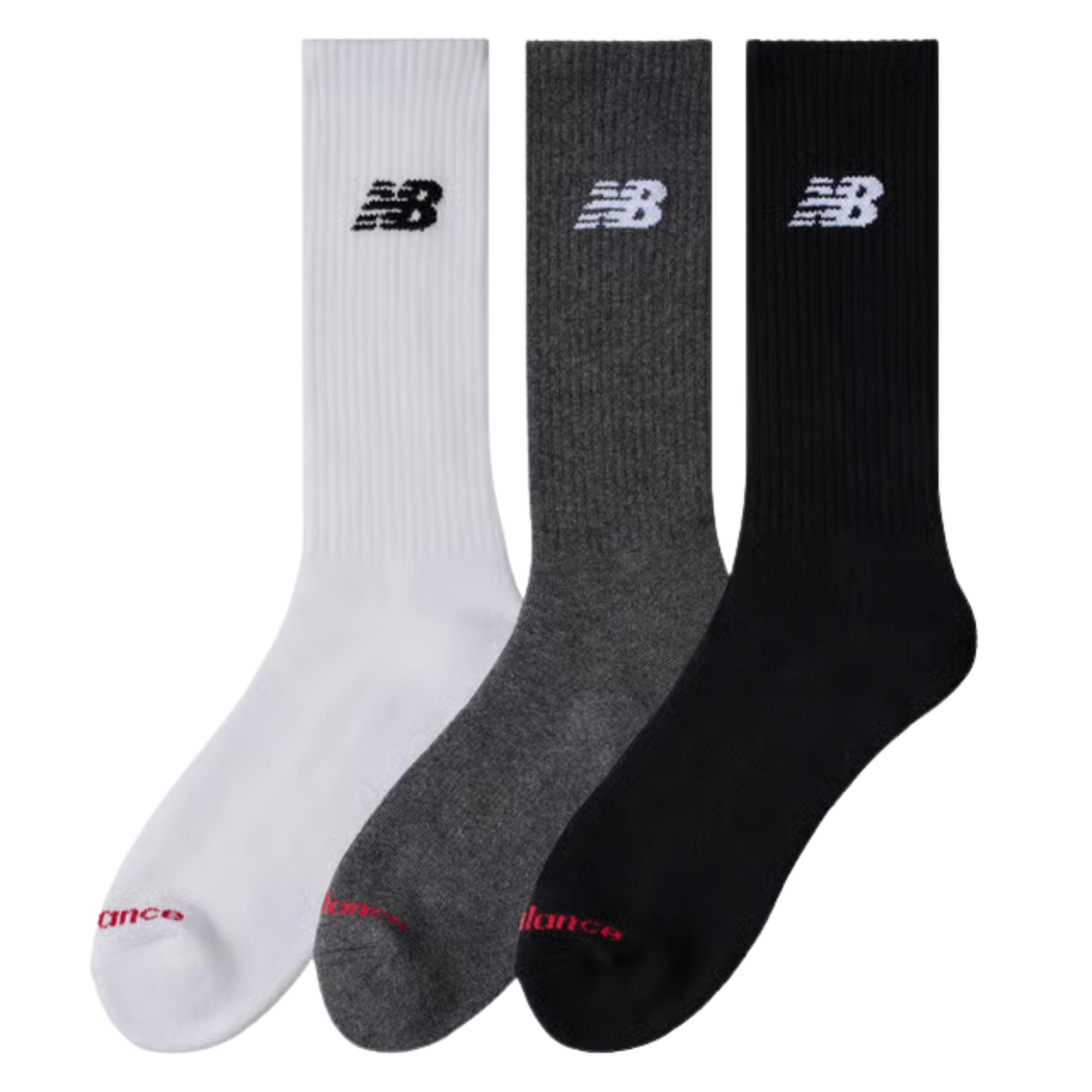 New Balance Everyday Crew Socks 3 Pack - Multi