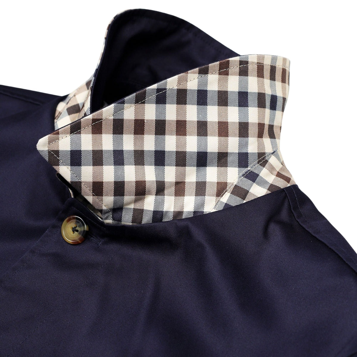 Aquascutum Archival Reversible Mid Coat - Navy