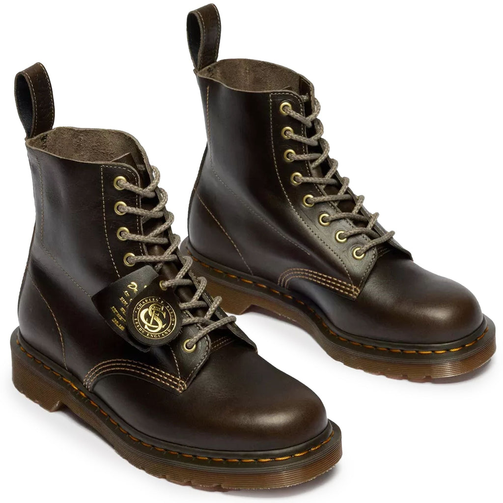 Dr. Martens Made In England 1460 Classic Calf Leather Boots - Sepia