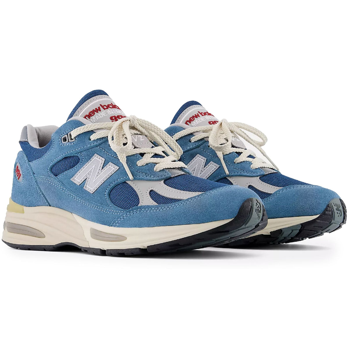 New Balance Made In UK 991V2 Vintage Sports Shoes - Bluesteel