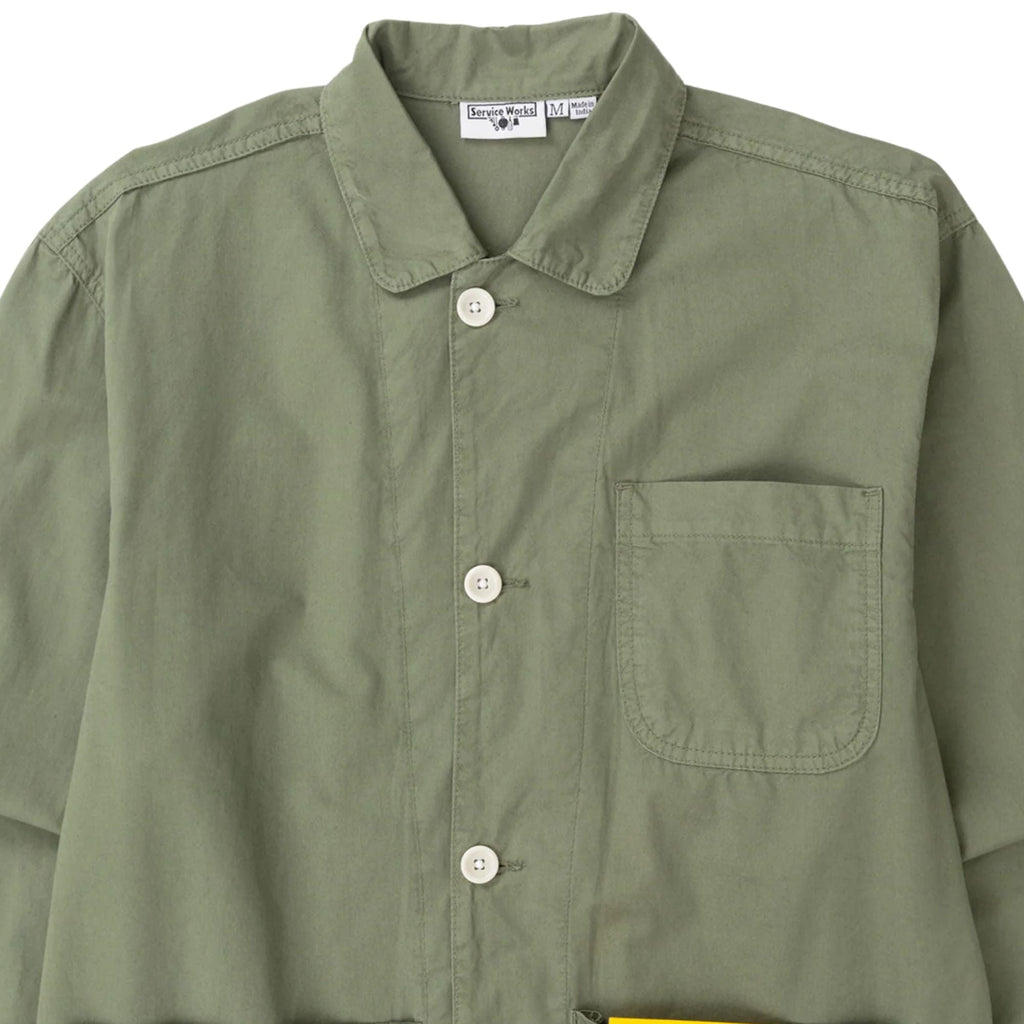 Service Works Tech Twill Easy Chef Shirt - Olive