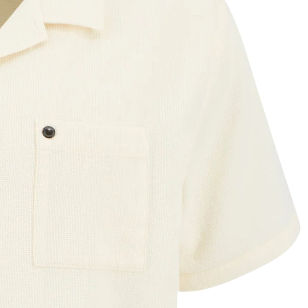 Barbour International Wayback Waffle Shirt - Whisper White