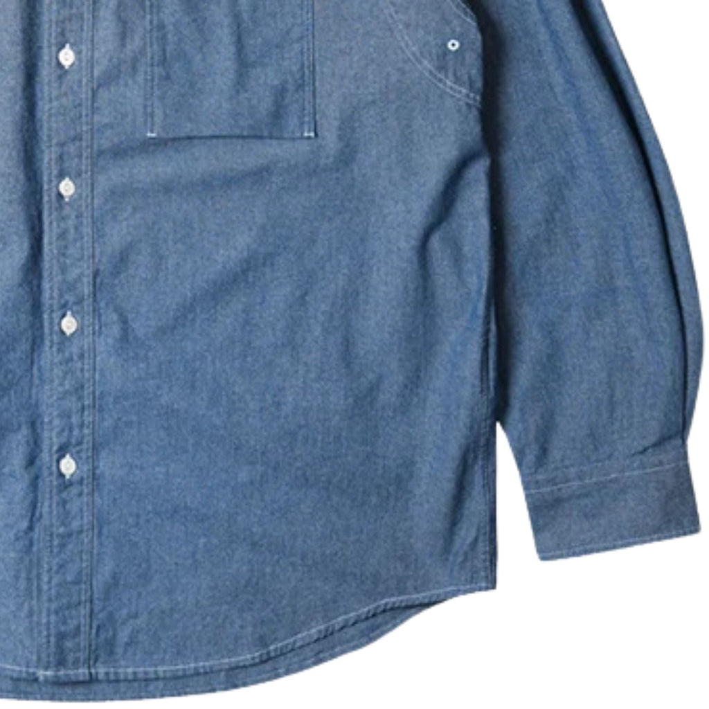 FrizmWORKS 1920s Chambray Work Shirt - Blue