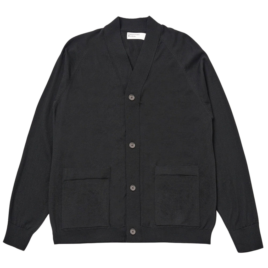 Universal Works Loose Cardigan II Merino - Charcoal