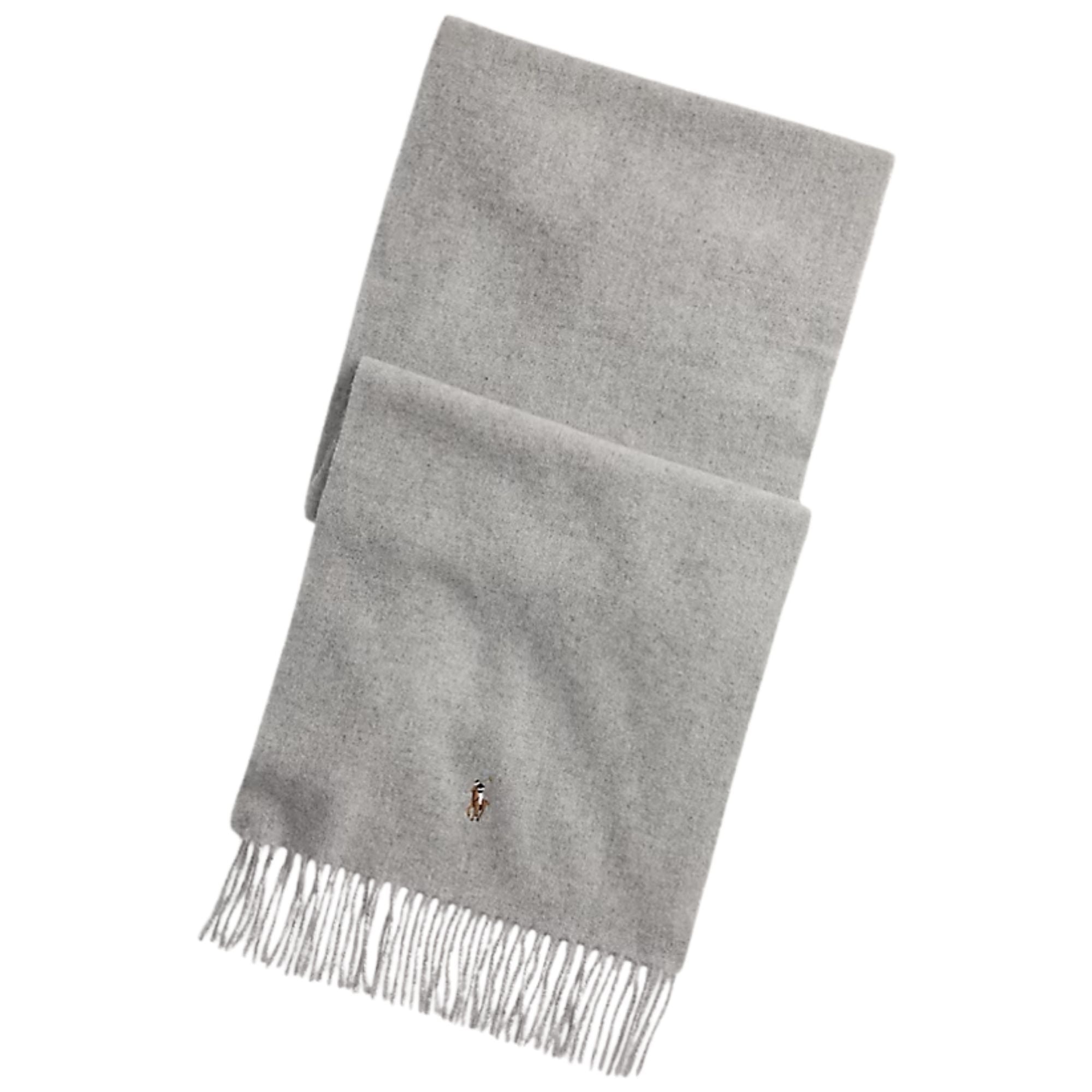 Polo Ralph Lauren Fringe Virgin Wool Scarf - Andover Heather