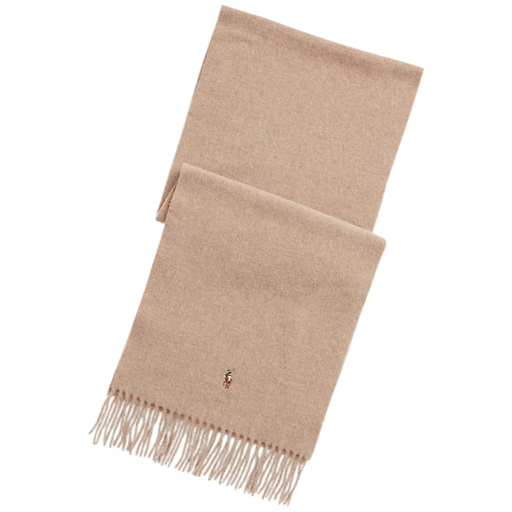 Polo Ralph Lauren Fringe Virgin Wool Scarf - Brown Heather