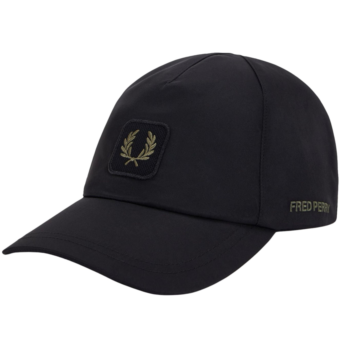 Fred Perry Crinkle Nylon Cap - Black
