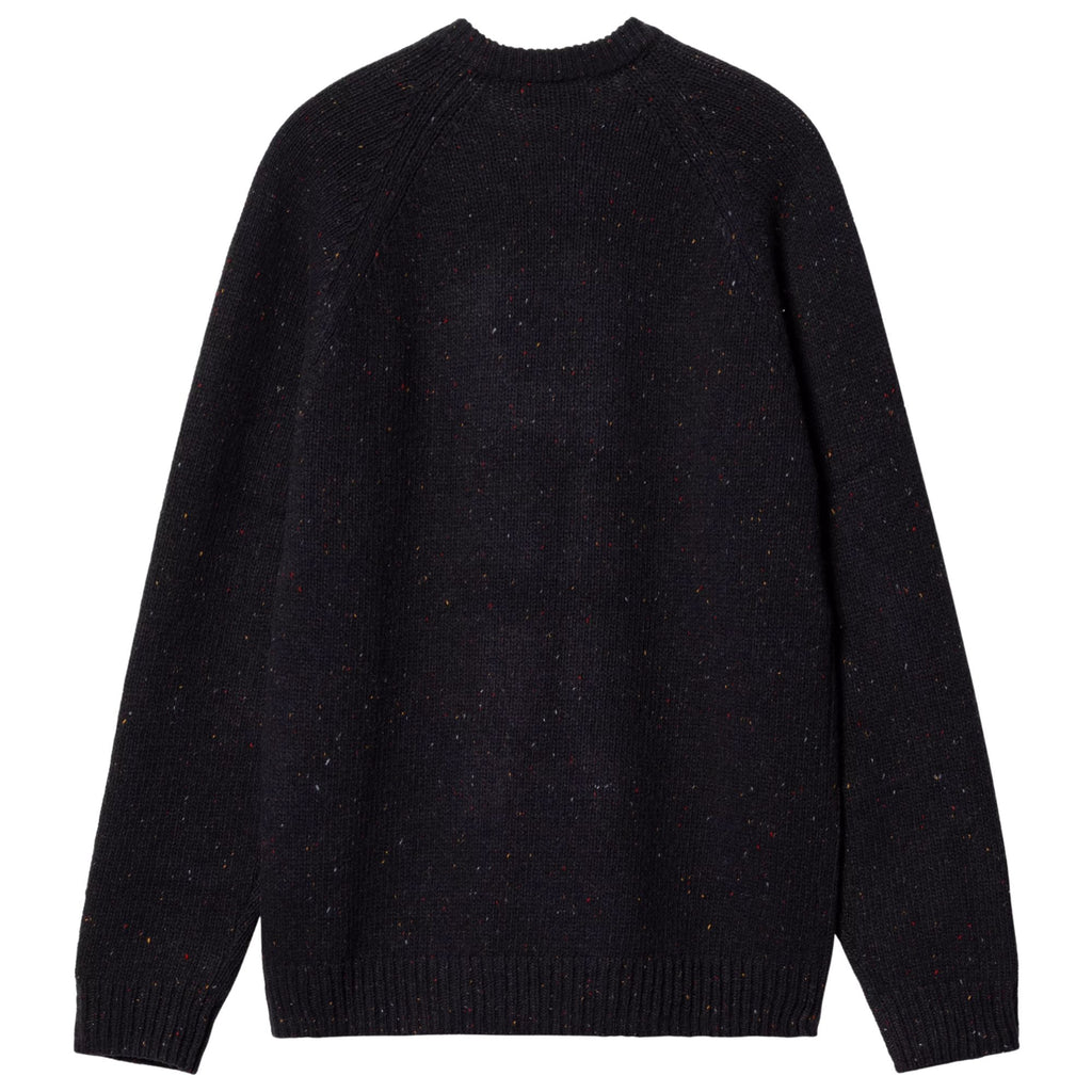 Carhartt WIP Anglistic Sweater - Speckled Dark Navy