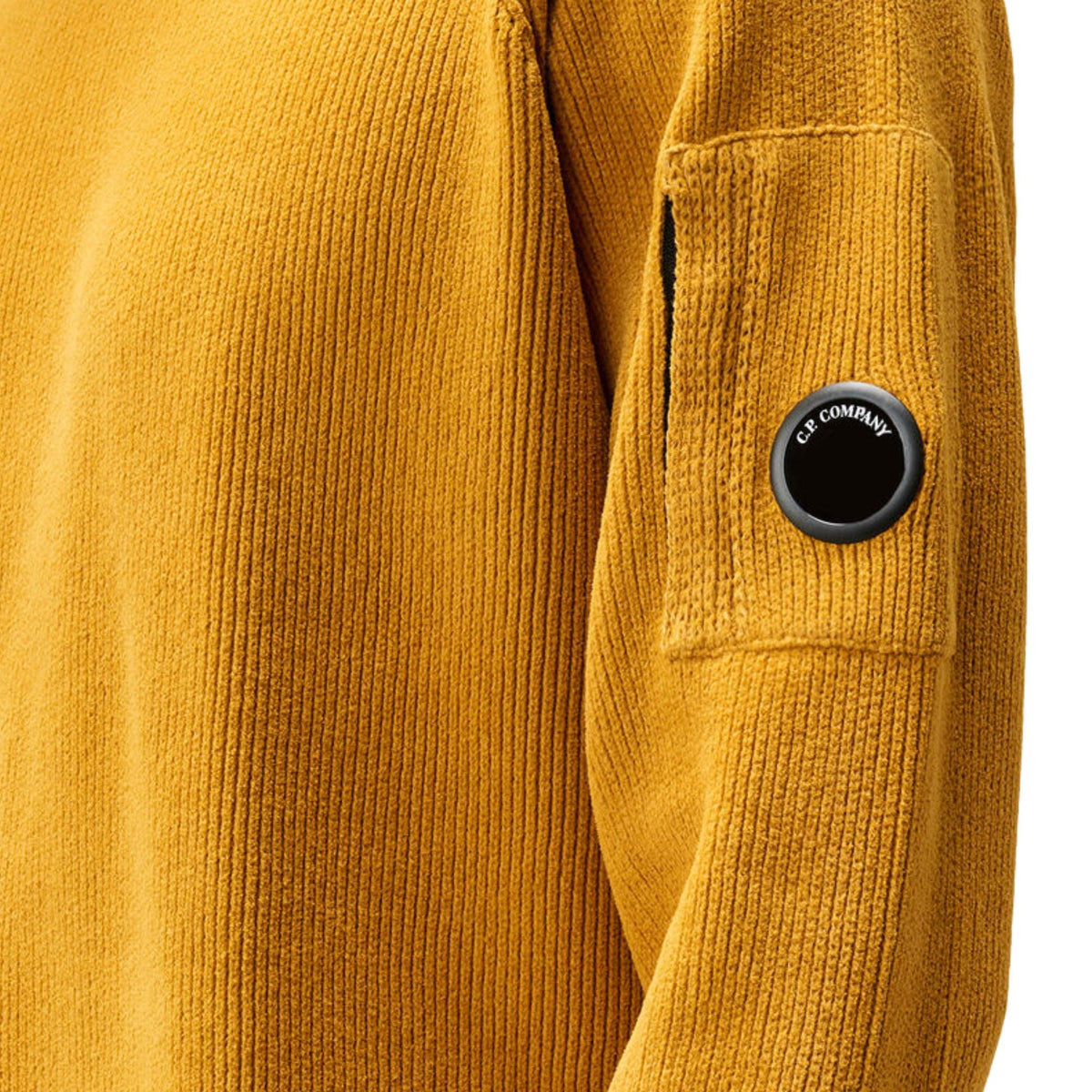 C.P Company Chienille Cotton Knitwear Crewneck Jumper - Buck Thorn Brown