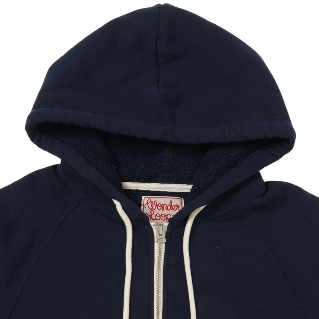 Wonder Looper Zip Hoodie Super Looper French Terry - Navy