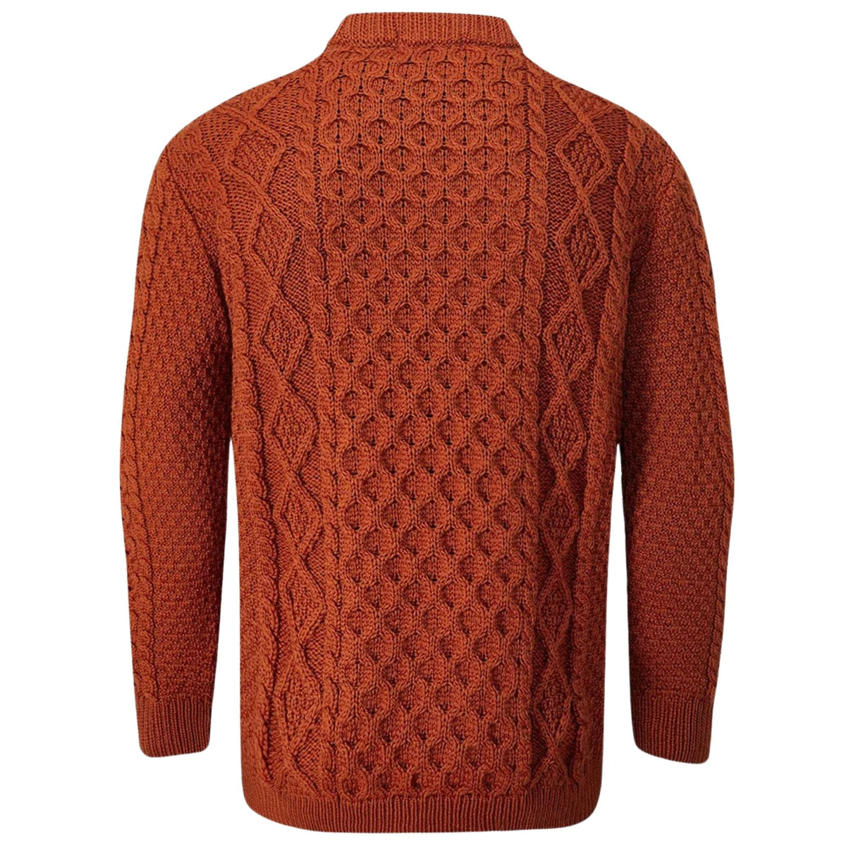 Gloverall Aran Jumper - Burnt Orange