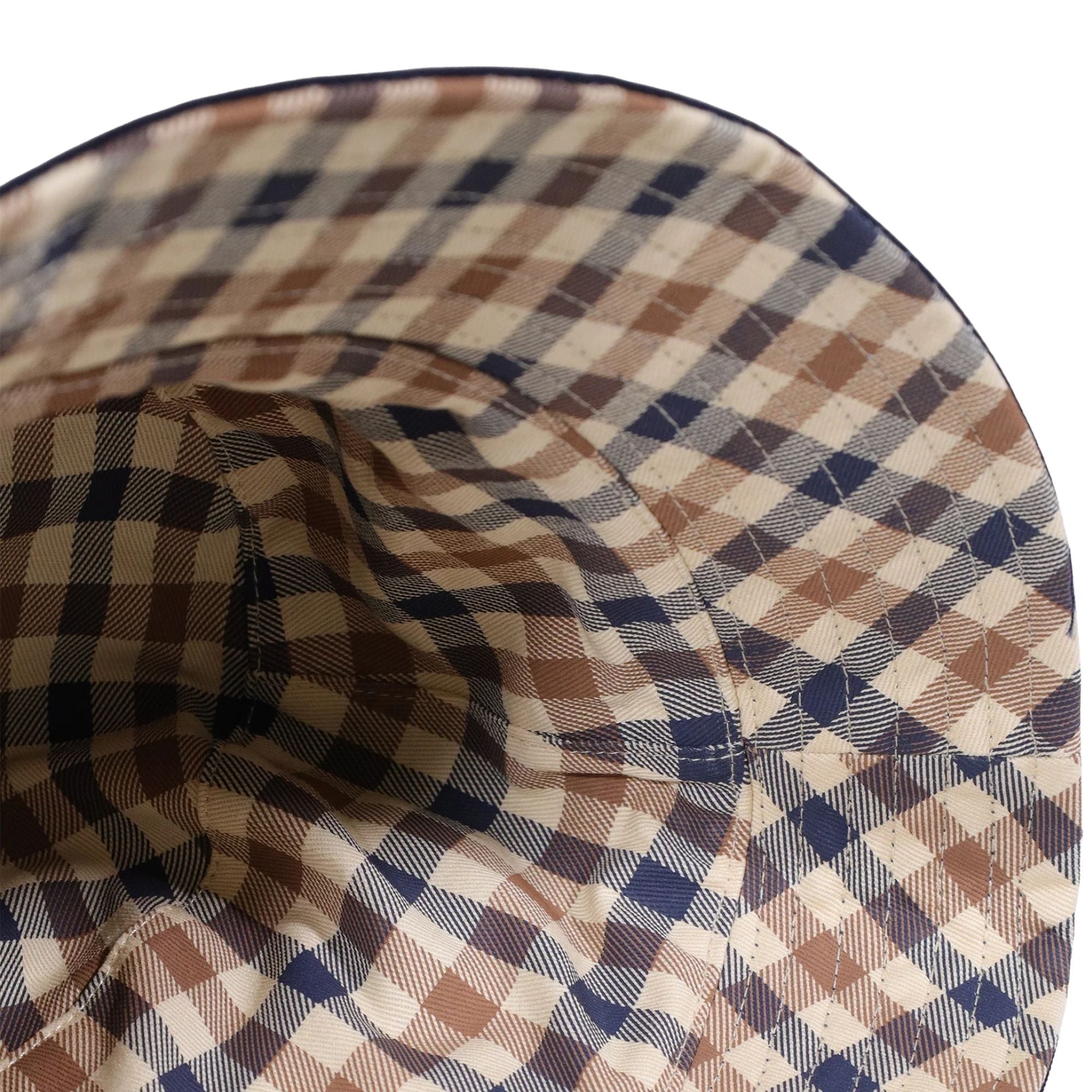 Aquascutum Reversible Cotton Bucket Hat - Club Check