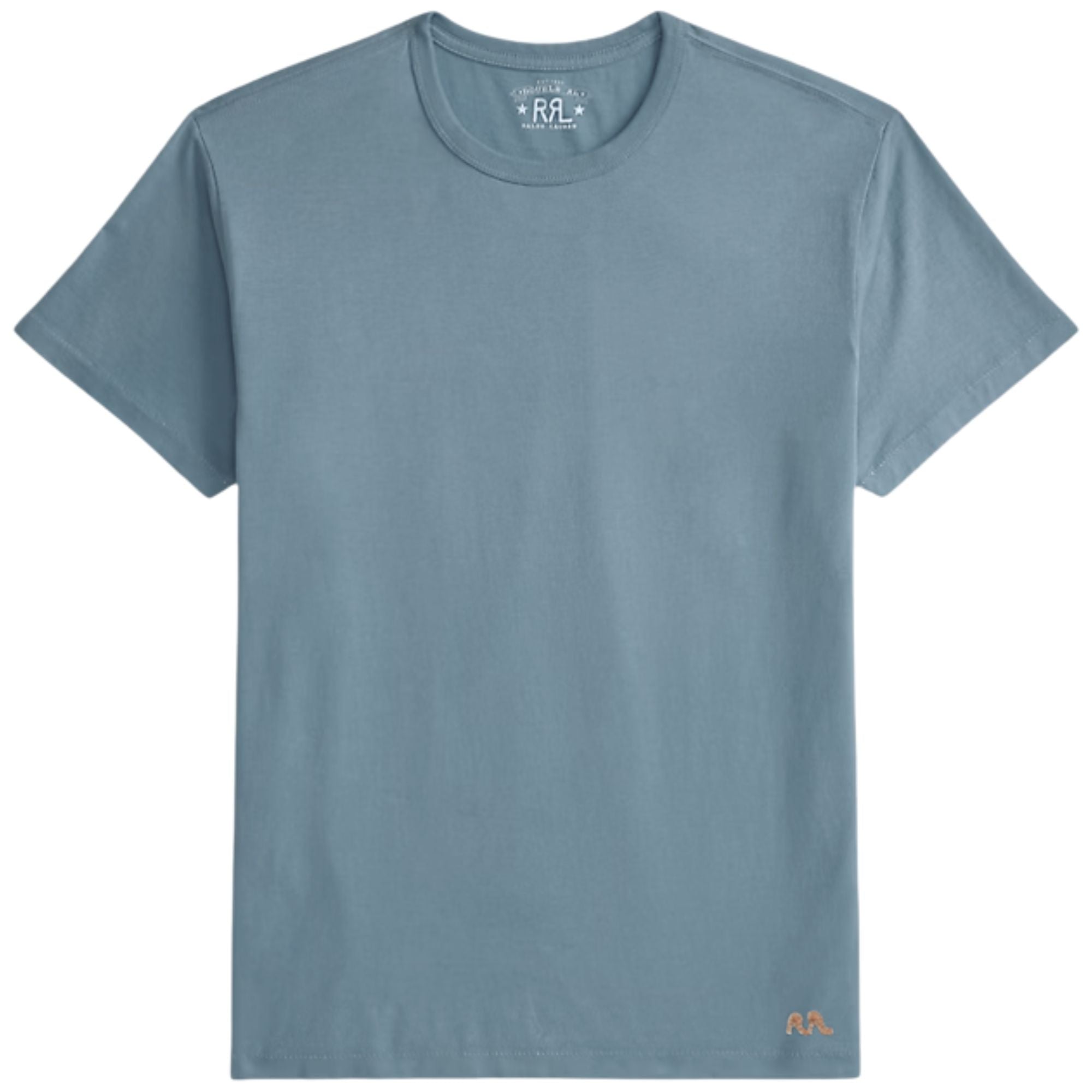 RRL by Ralph Lauren Garment-Dyed Crewneck T-Shirt - Blue