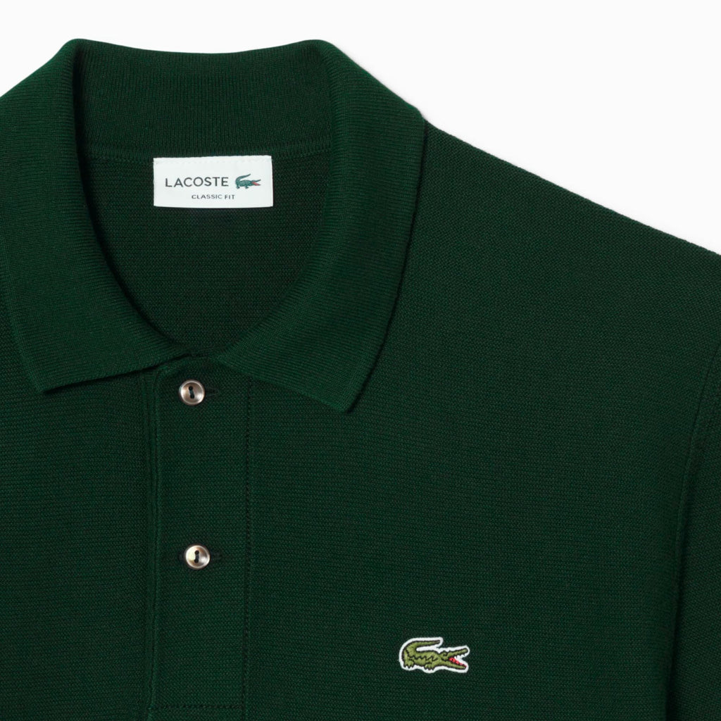 Lacoste Classic Fit Knitted Polo Shirt - Green