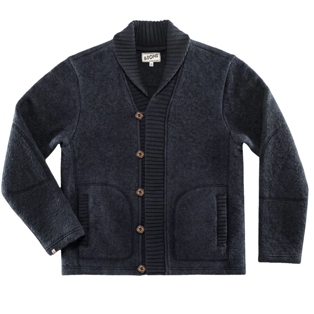 AndSons Torridon Shawl Collar Cardigan - Navy