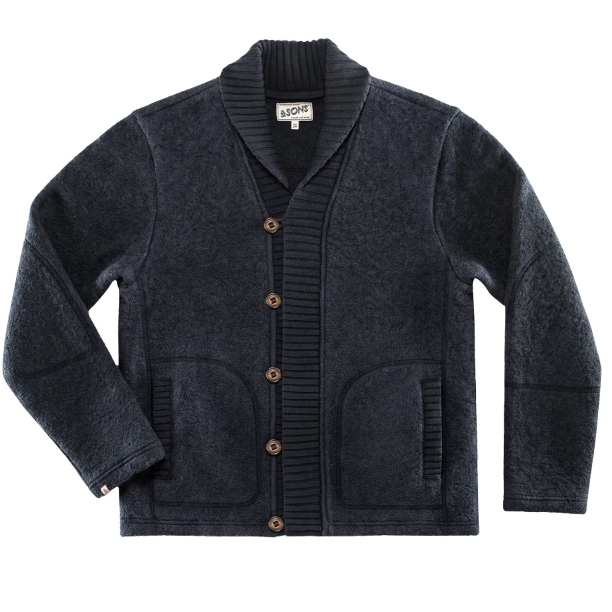 AndSons Torridon Shawl Collar Cardigan - Navy