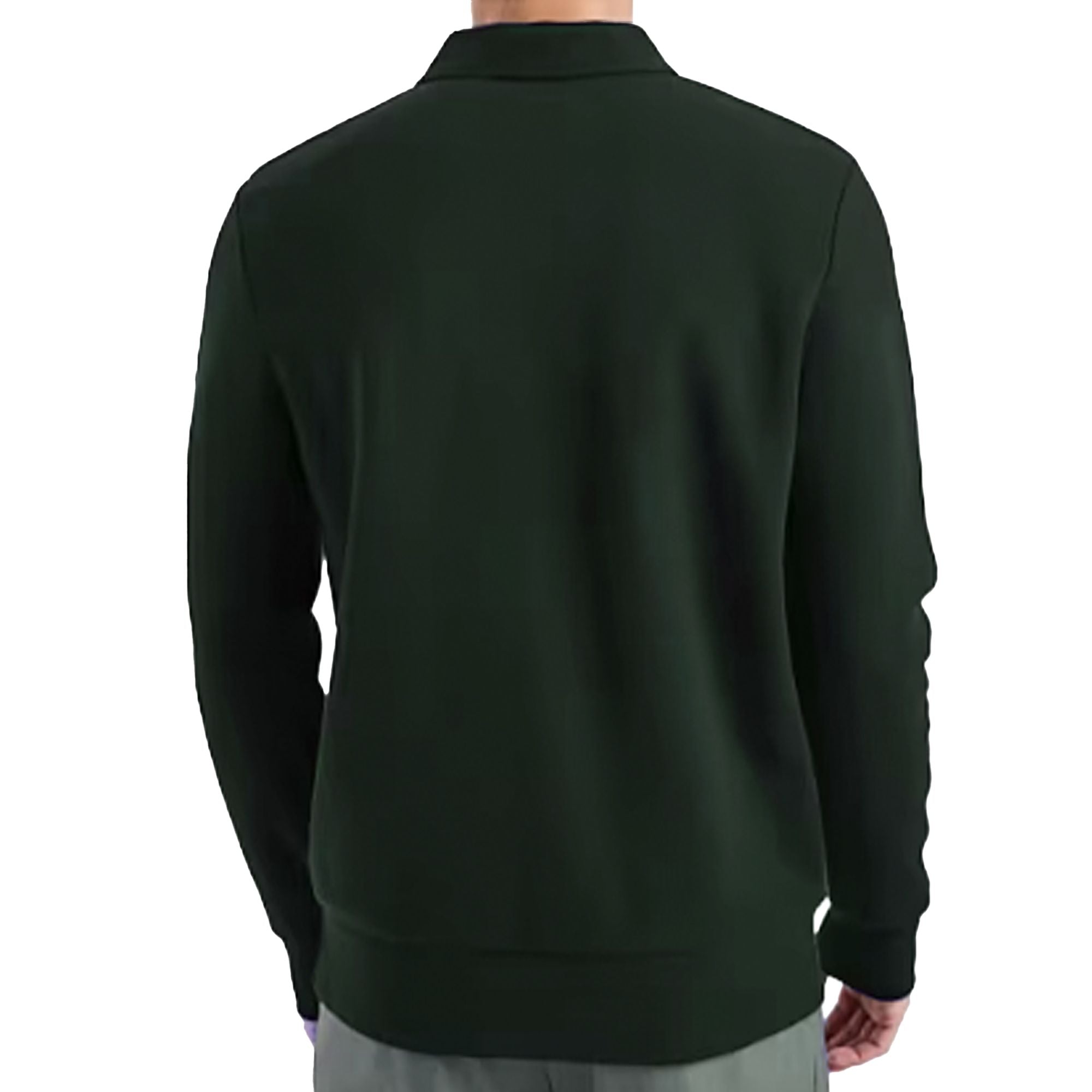 Pique Collared Sweatshirt - Green