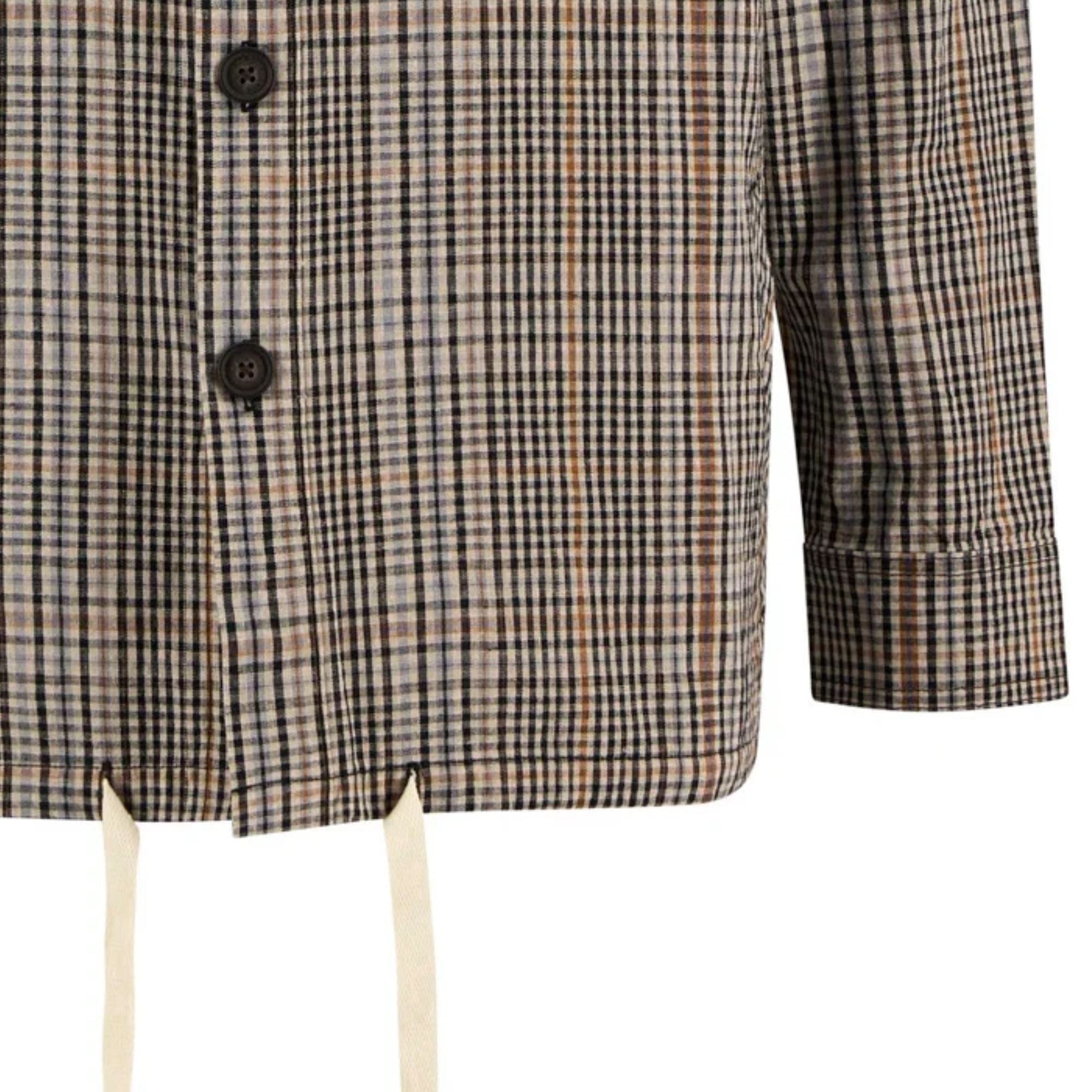 Fife Checked Overshirt - Neutral