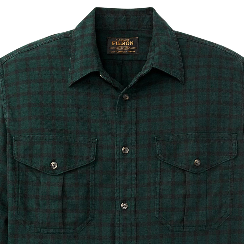 Filson Alaskan Guide Shirt - Pine/Black Plaid