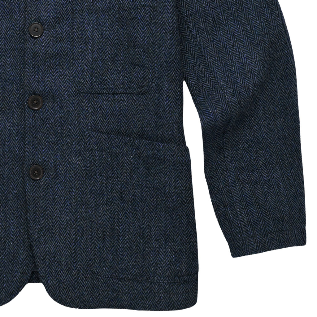 Universal Works Harris Tweed OG Bakers Jacket - Blue/Black