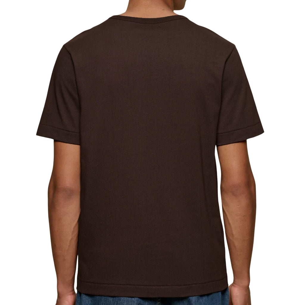 Merz b Schwanen 2M15 Mid-Century Machine Refined Fit T-Shirt - Chocolate