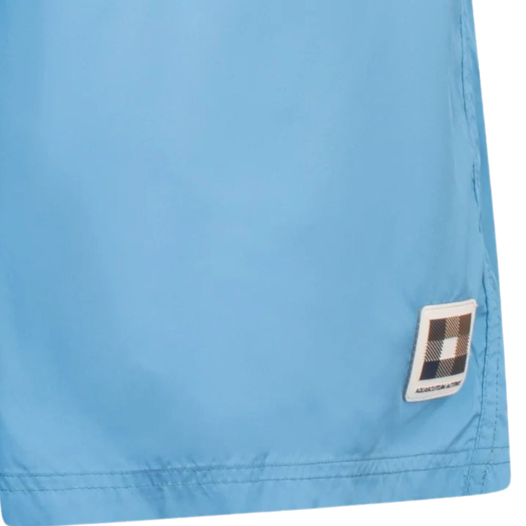 Aquascutum Club Check Pocket Beach Shorts - Avio Blue
