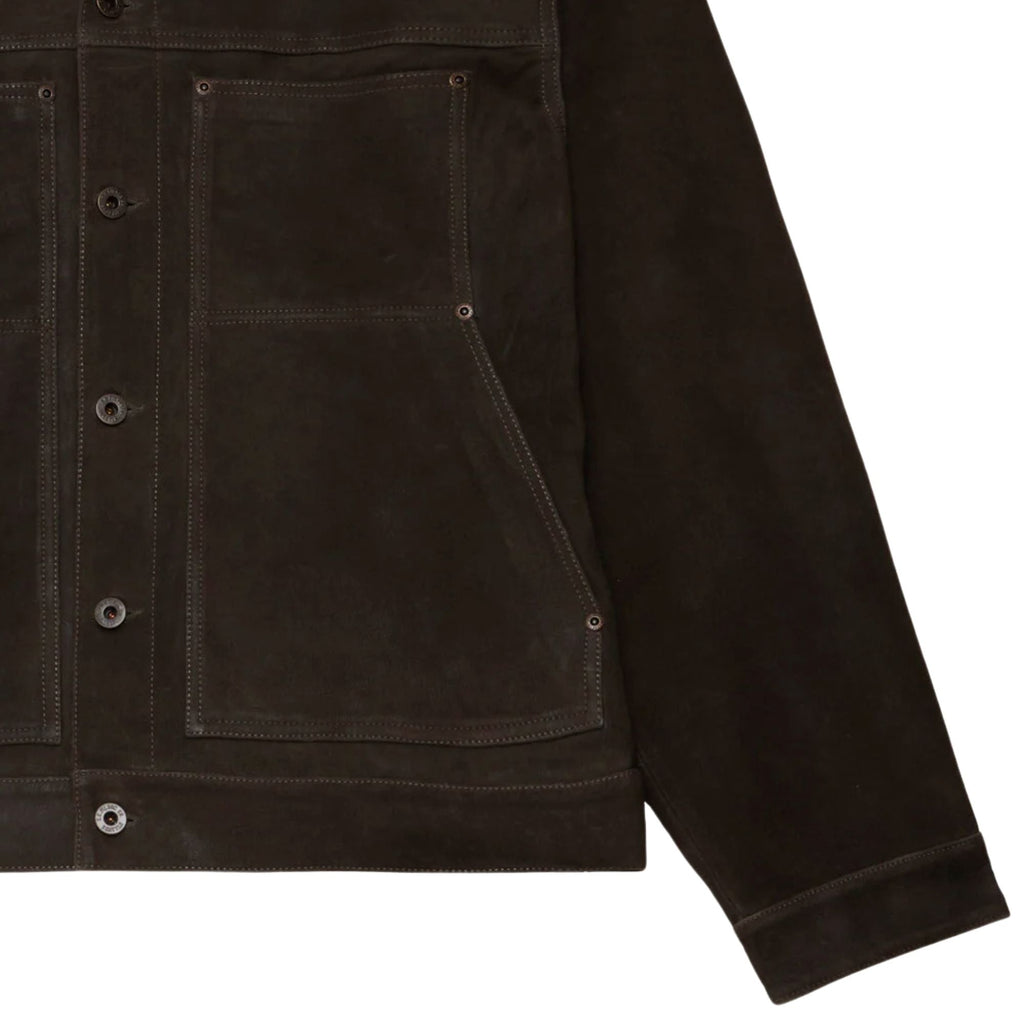 Filson Waxed Suede Short Cruiser - Dark Brown
