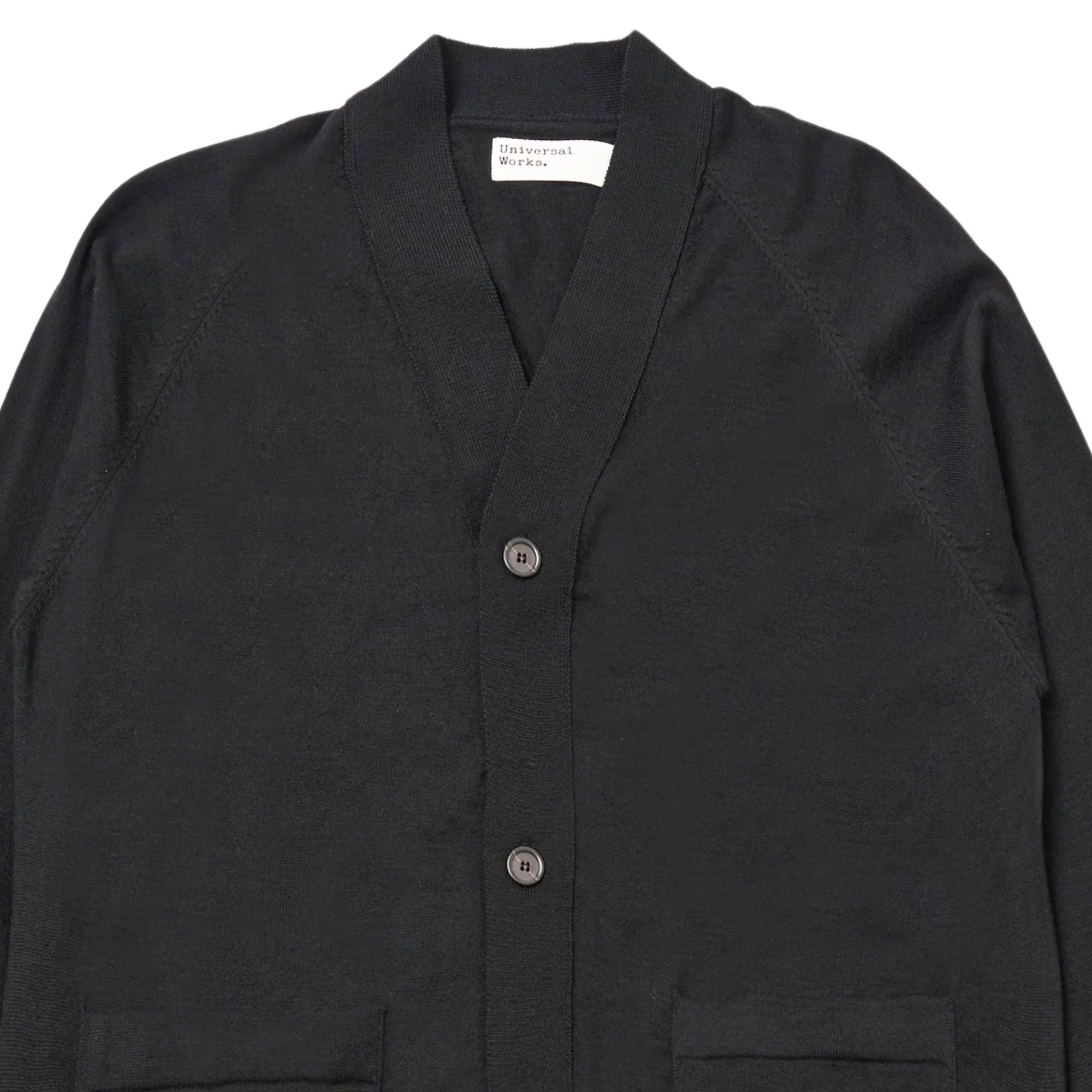 Universal Works Loose Cardigan II Merino - Charcoal