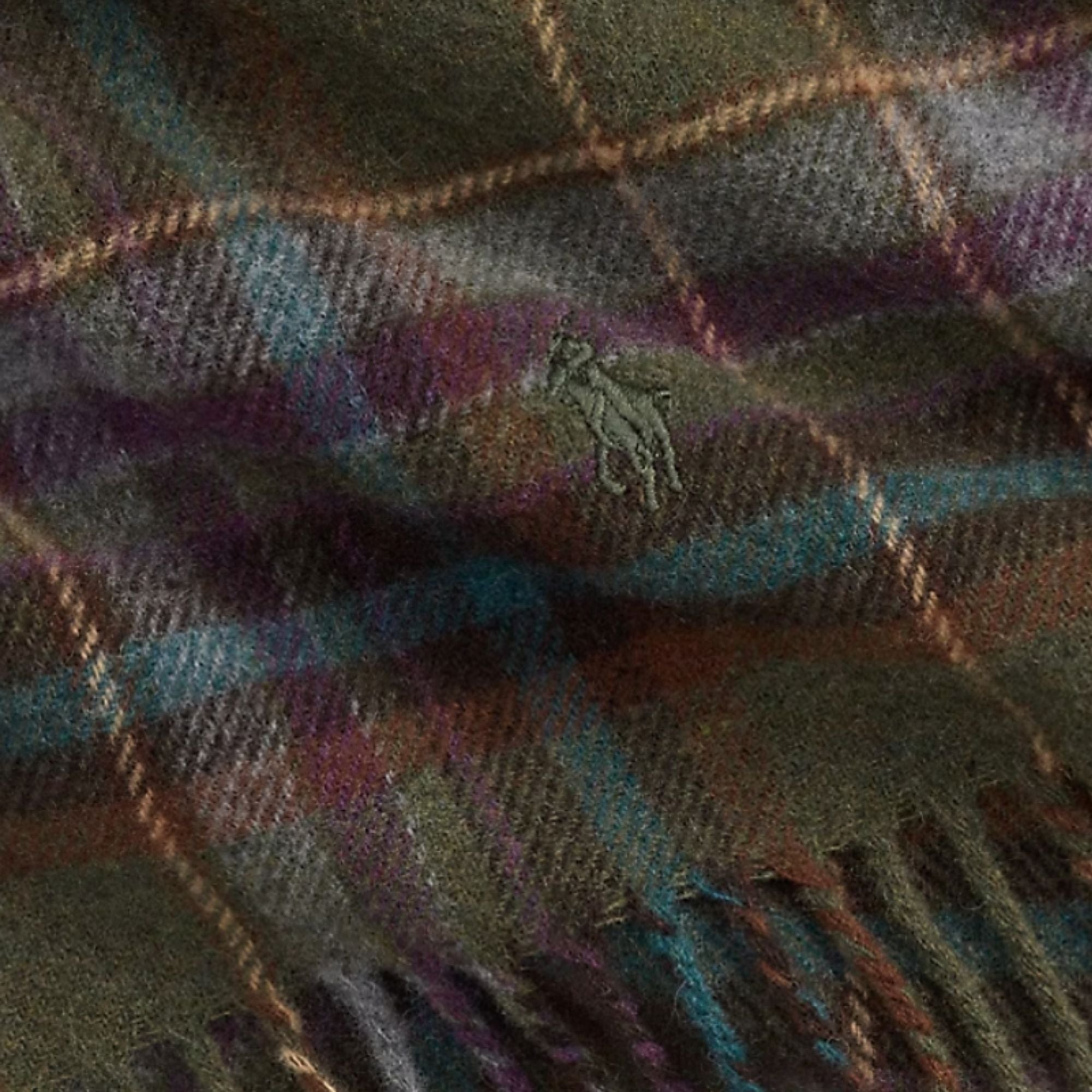 Polo Ralph Lauren Classic Plaid Scarf - Olive