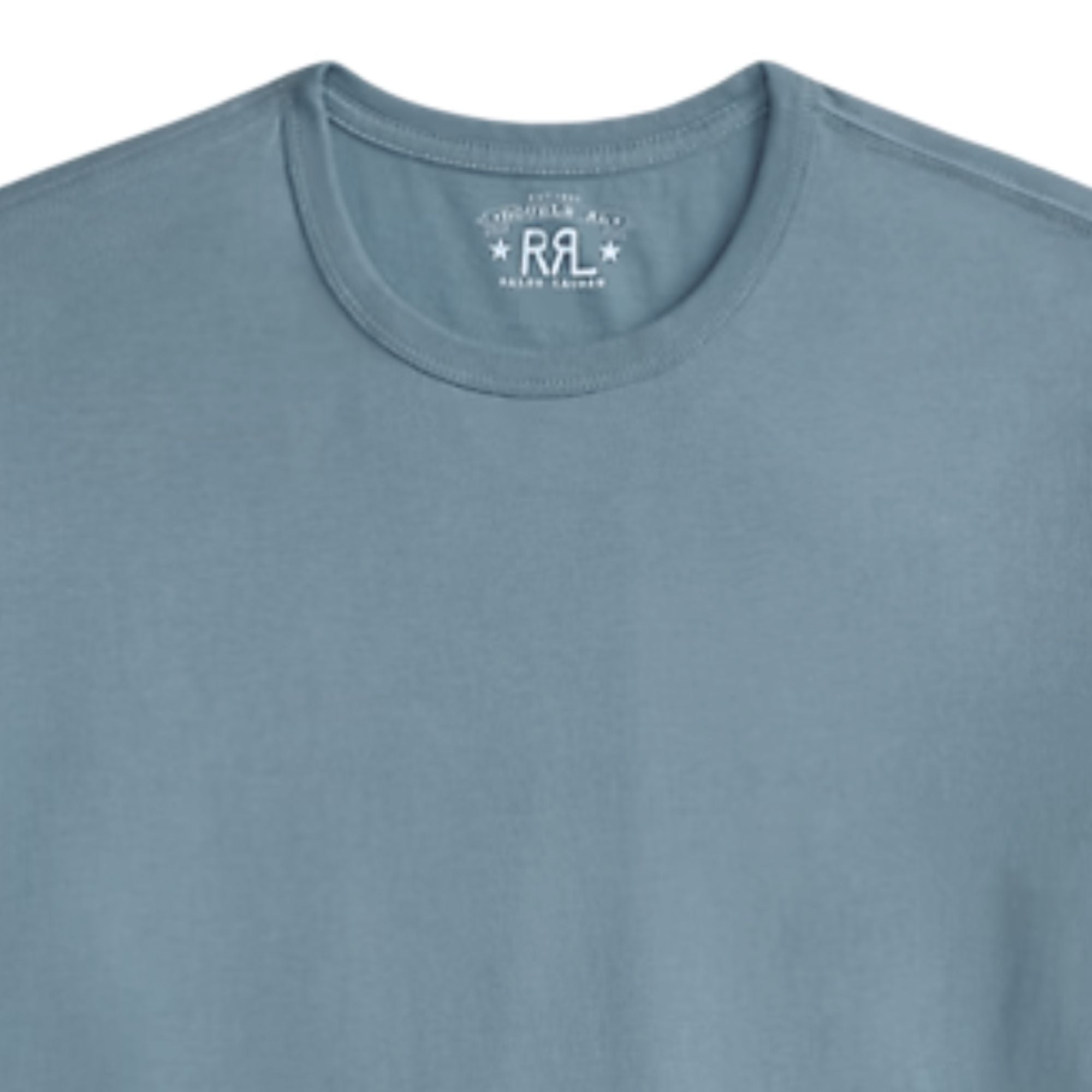 RRL by Ralph Lauren Garment-Dyed Crewneck T-Shirt - Blue