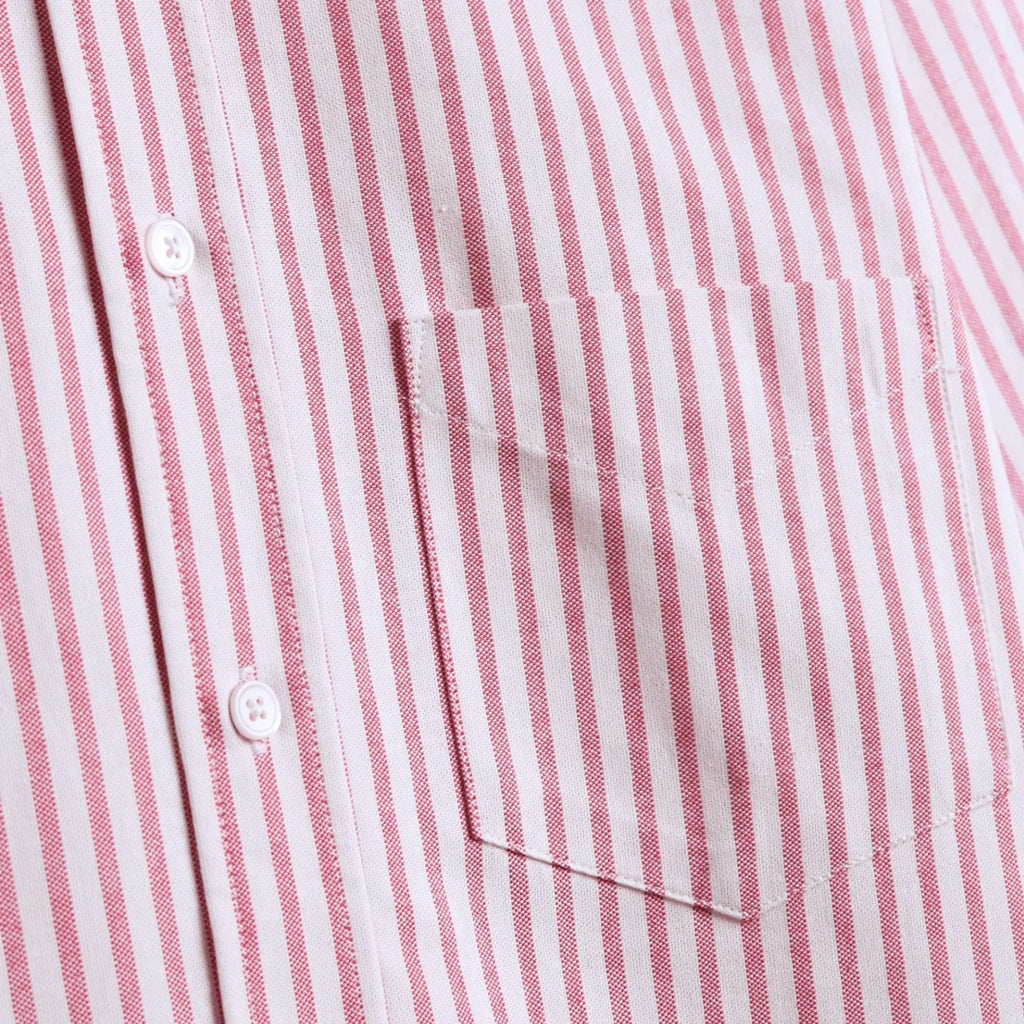 Portuguese Flannel Montebelo Stripe Shirt - Red