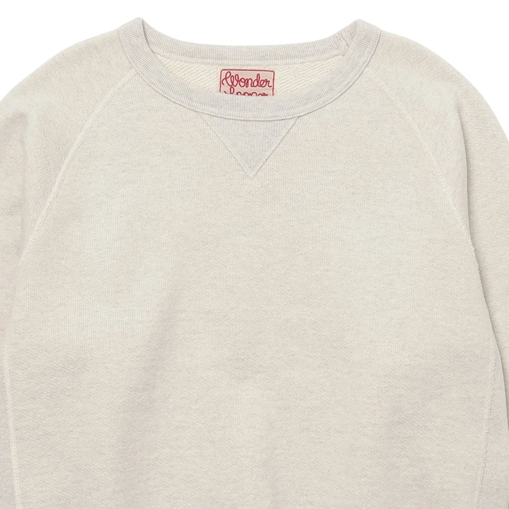 Wonder Looper Double Heavyweight French Terry Pullover Crewneck - Oatmeal