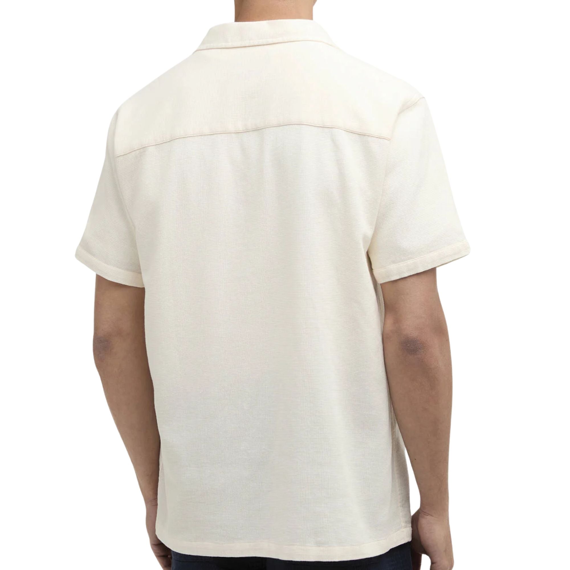 Barbour International Wayback Waffle Shirt - Whisper White