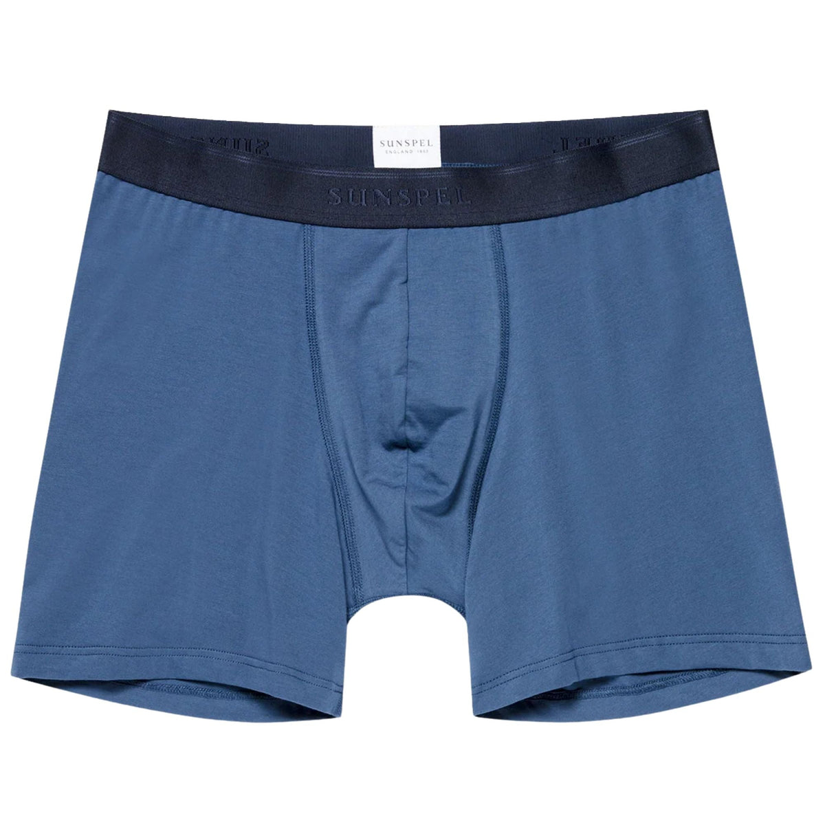 Sunspel Stretch Cotton Boxer Briefs - Atlantic Blue
