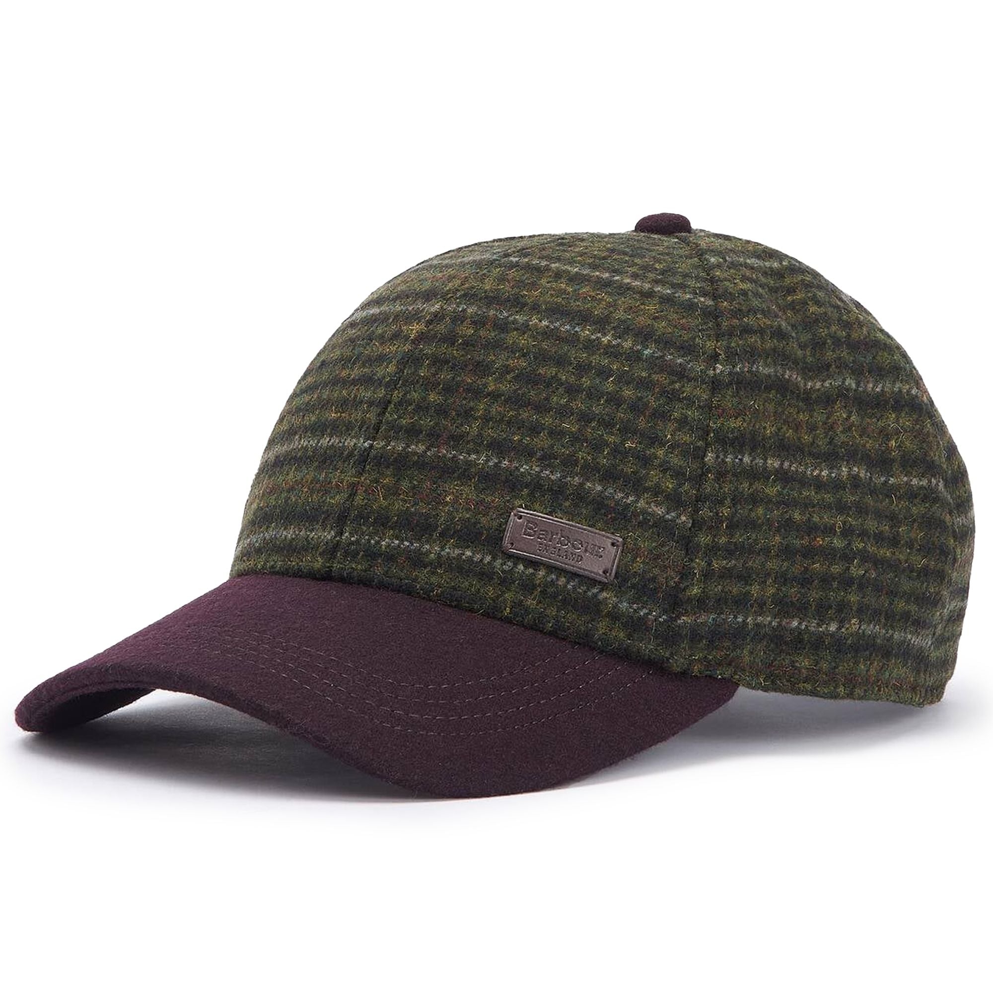 Barbour Clyde Sports Cap - Brown-Olive Plaid