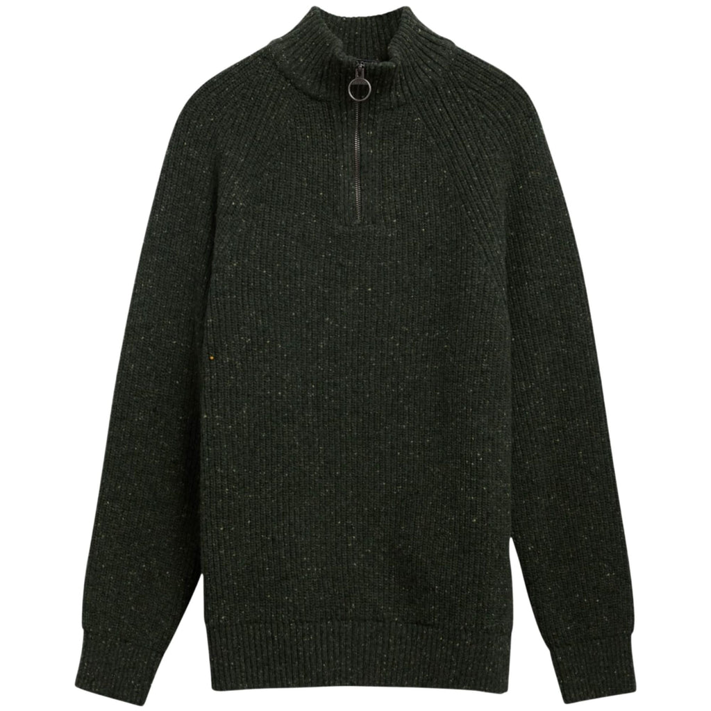 Barbour Fleck Half Zip - Olive