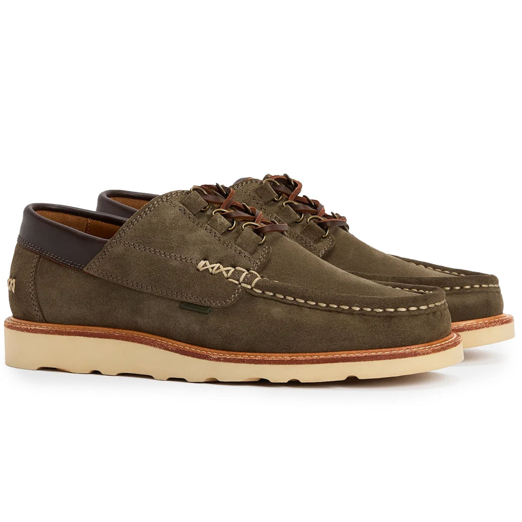 Barbour Murtun Moccasin Shoes - Moss Green