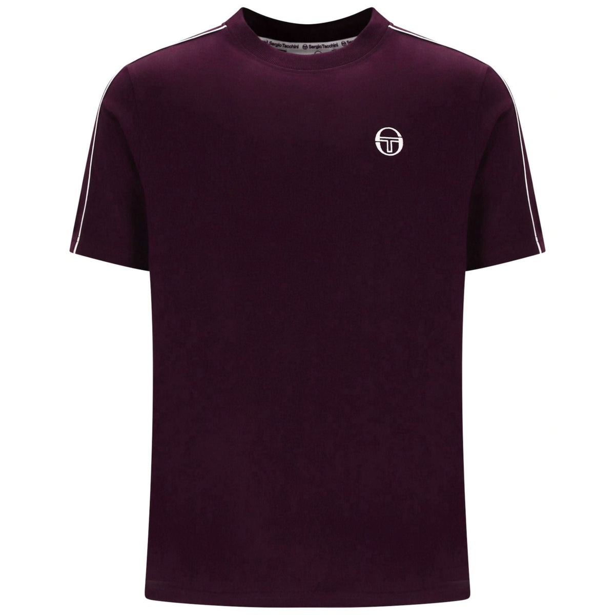 Sergio Tacchini Santis Raised Logo T-Shirt - Fig/Gardenia