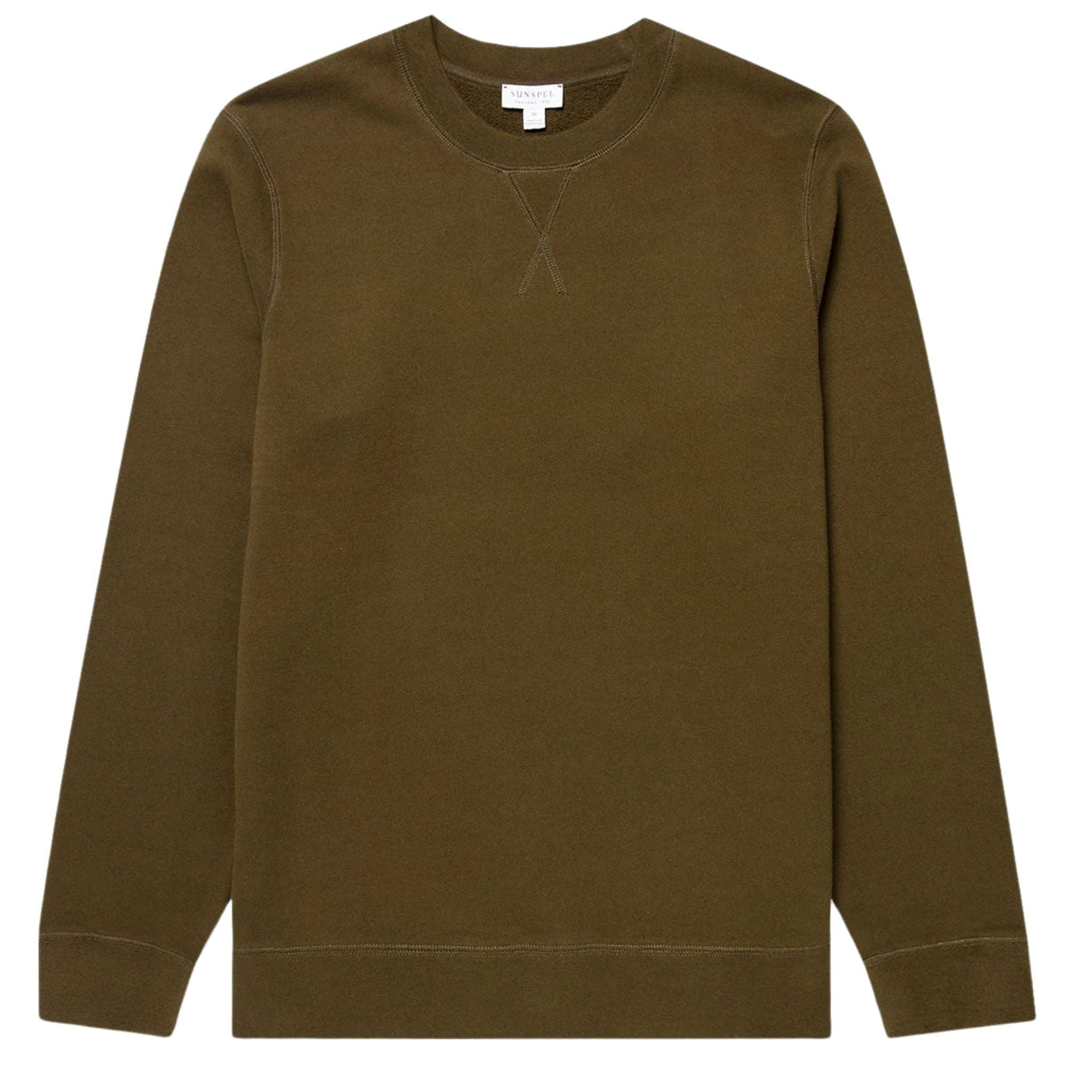 Sunspel Loopback Sweatshirt - Loden Green