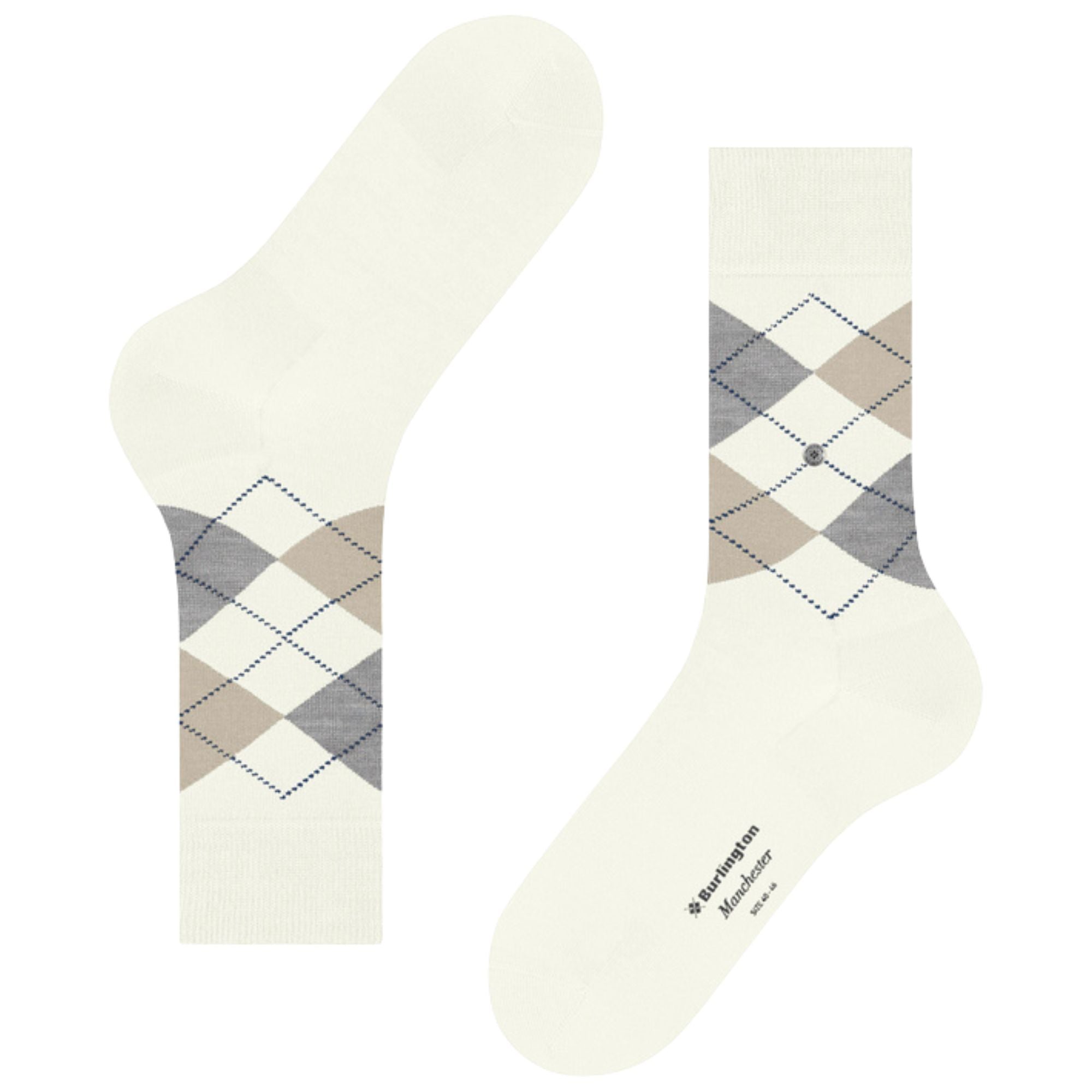 Burlington Socks Manchester Socks - Off White