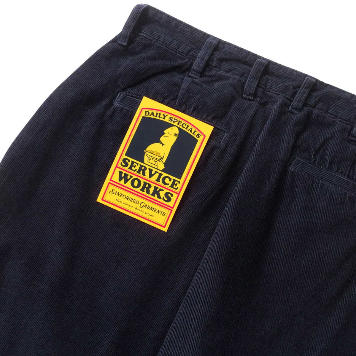 Service Works Fine Cord Part Timer Pant - Dark Navy