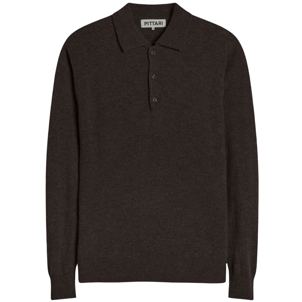 Pittari Knitted Polo Shirt - Cocoa