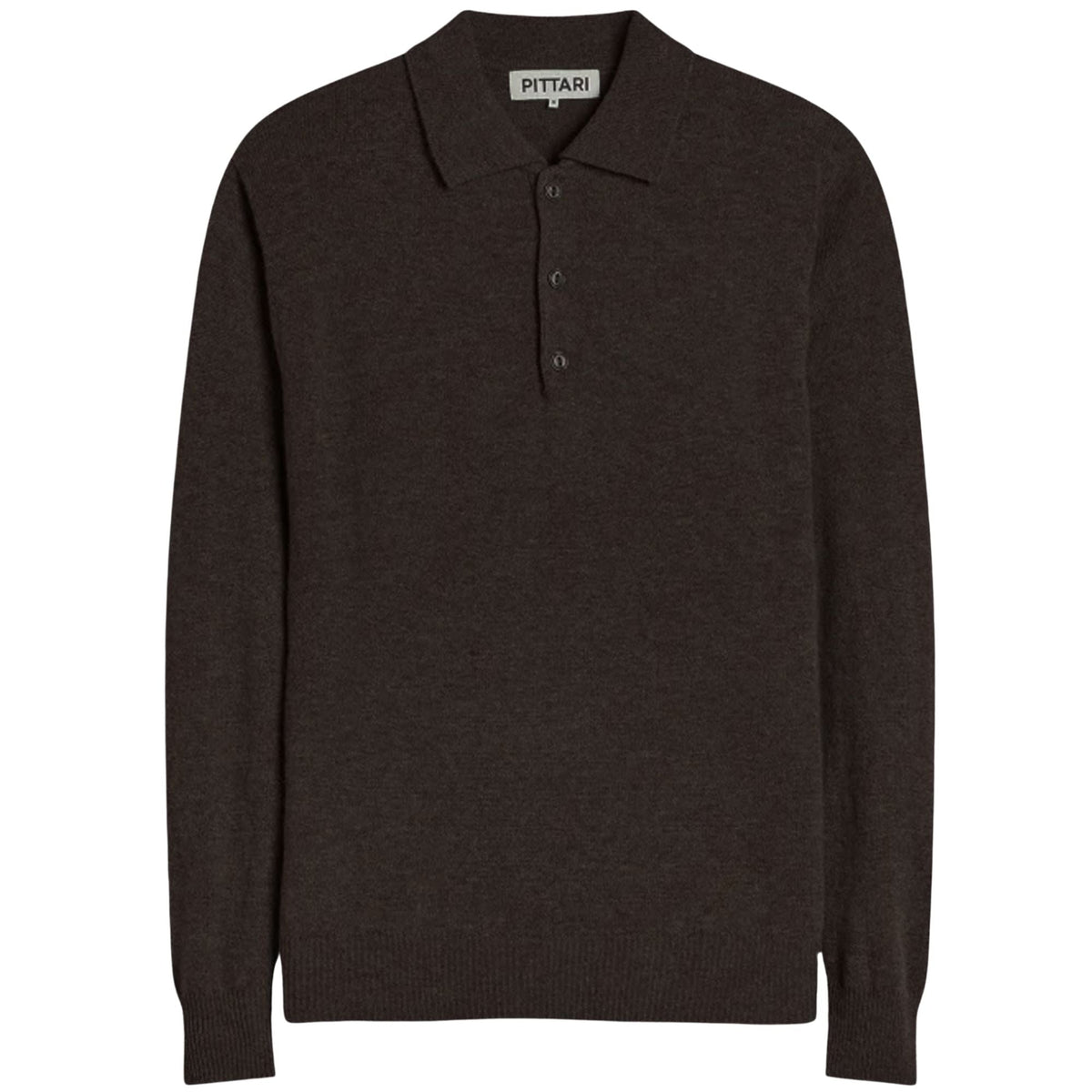 Pittari Knitted Polo Shirt - Cocoa