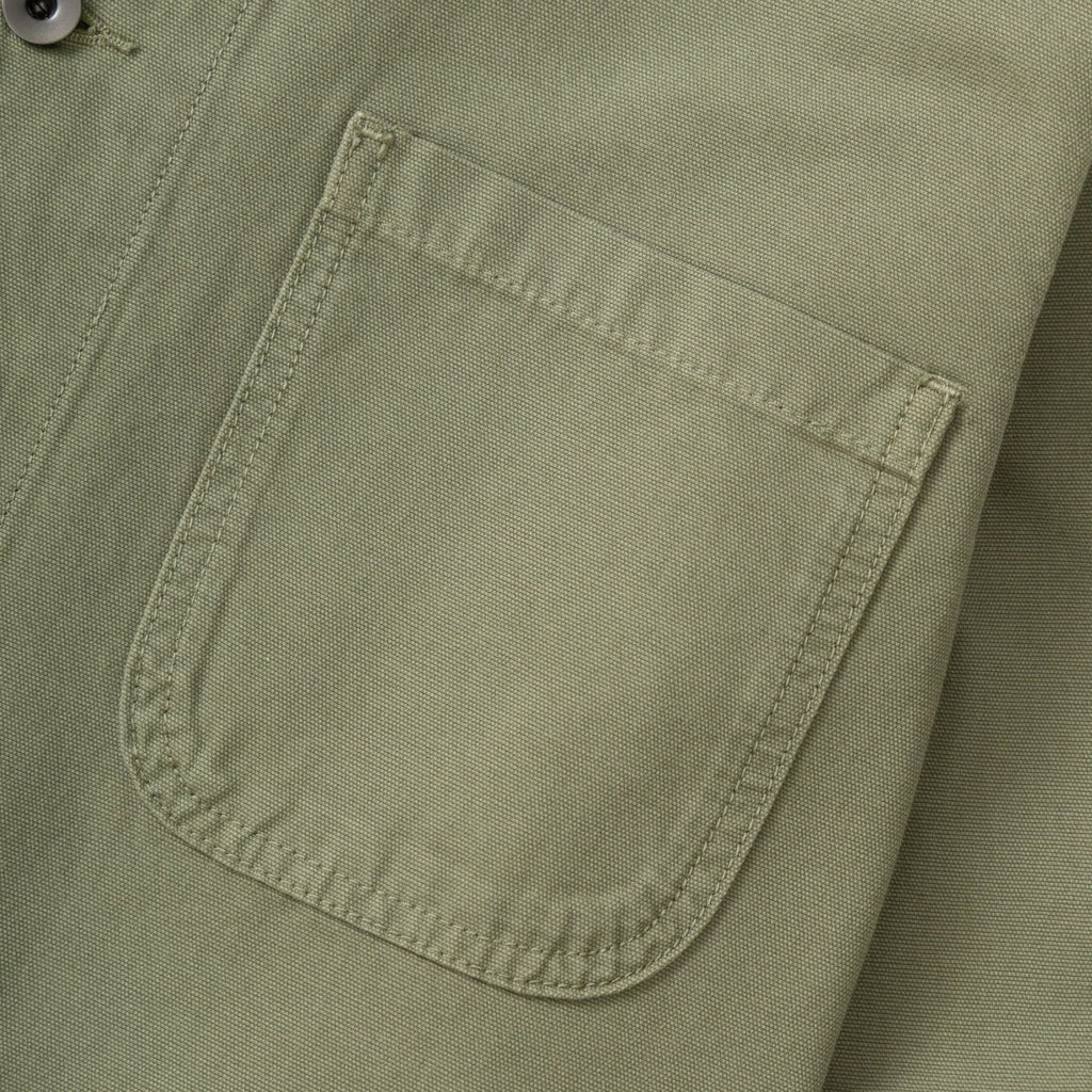 Service Works Canvas Long Shop Coat - Olive