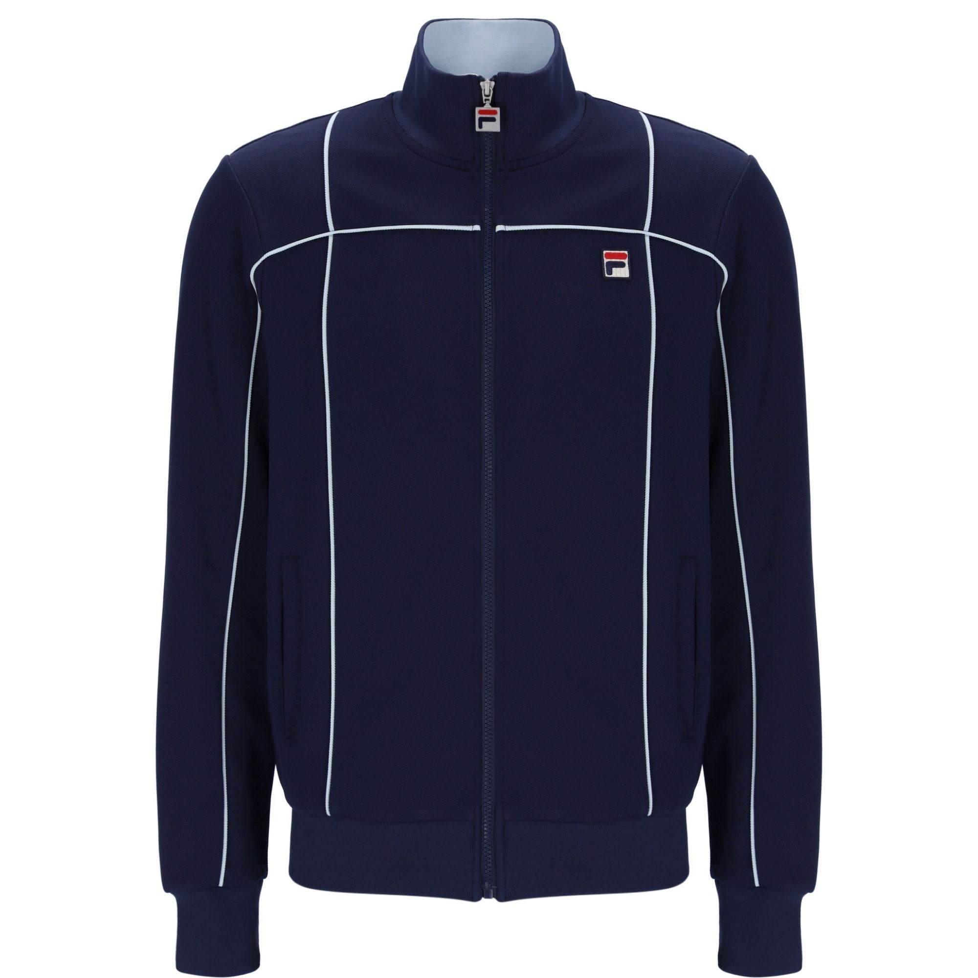 Fila Vintage Armando Piping Track Top - Fila Navy